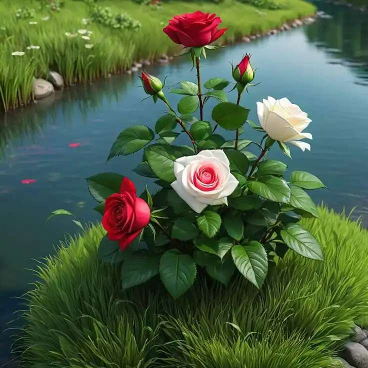 rose flower dp